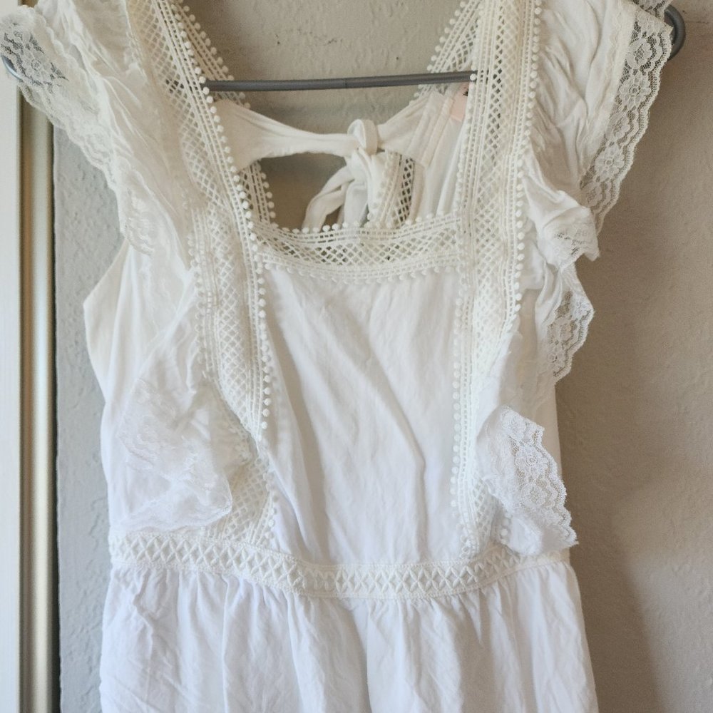 White Peplum Blouse